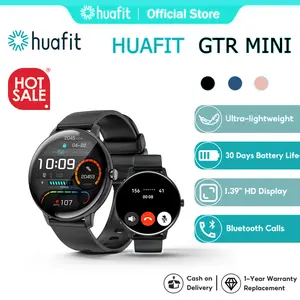 【Hot Sale & Garansi 1 tahun】Huafit GTR MINI Jam Smartwatch 1.39-inch touch screen Layar | 30 Days battery life | Tahan Air IP67 | 100+ Mode Olahraga | Bluetooth Wireless calls | Health monitoring | DIY wallpape | Super easy to wear Aolon