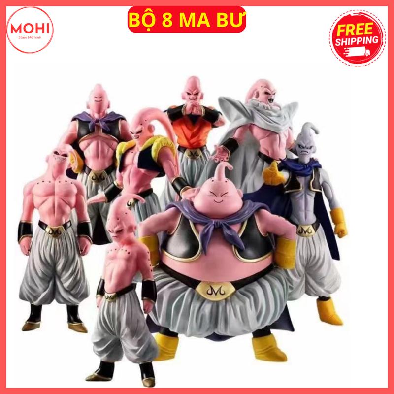  Bộ 8 mô hình Ma bư Majin Buu trong Dragonball Z figure cực đẹp - Đồ Chơi Toy Decor Sưu tầm 