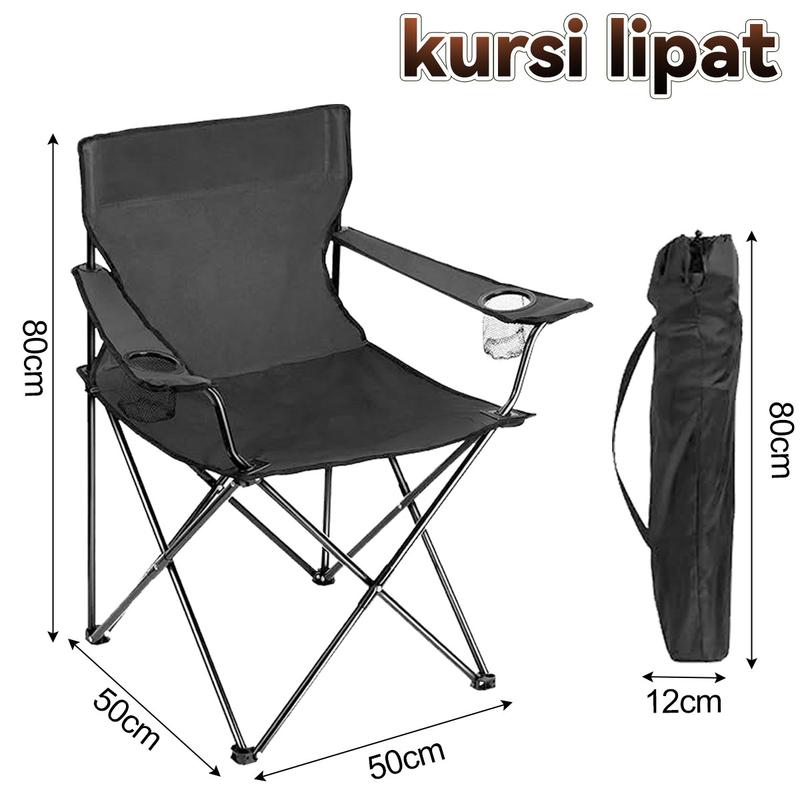 kursi lipat camping portableBahan oxford kursi camping outdoor serbagunafurnitur berkemah camping furniture folding chair 2