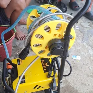 【7.7 Mega Sale】SOARFLY Jet Steam 950 Bar Tekanan Tinggi High Pressure Washer, Pompa IntiTembaga Tahan Lama dilengkapi pengukur tekanan, mesin steam pembersih bertekanan tinggi  mencuci motor & mobil, debit air 8 liter/menit Car