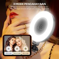 Gambar Robot RFL02 Beauty Fill Light Black With Three Mode and Brightness - ROBOT Lampu Selfie Original - Bergaransi 1 Tahun Bisa COD dari Robot Official Surabaya Kab. Tangerang 4 Tokopedia