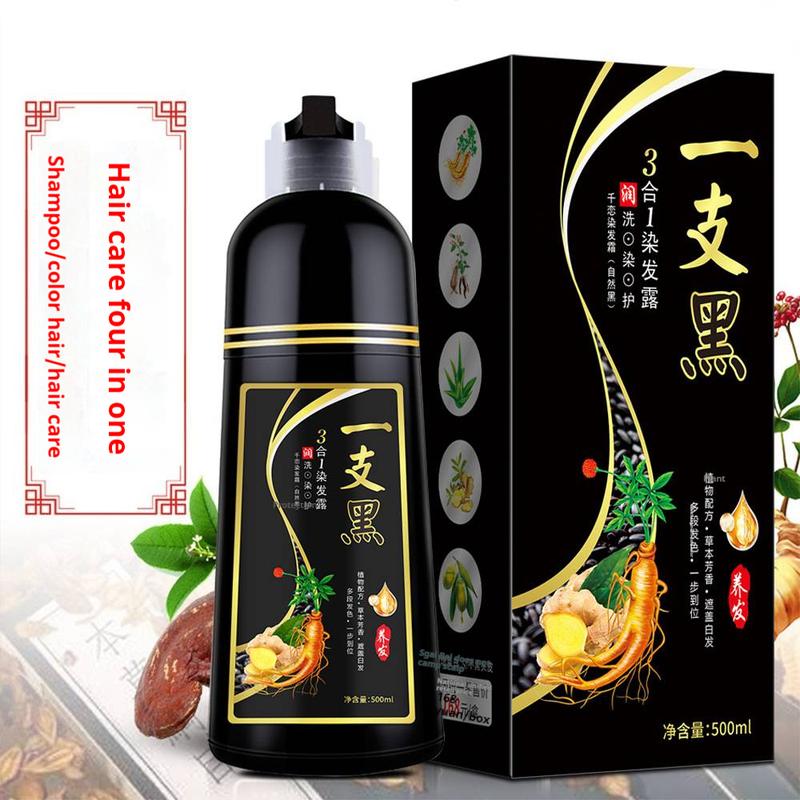Syampu Warna Rambut Herba, Hitam dan Coklat, 500ml, Syampu Pewarna ...