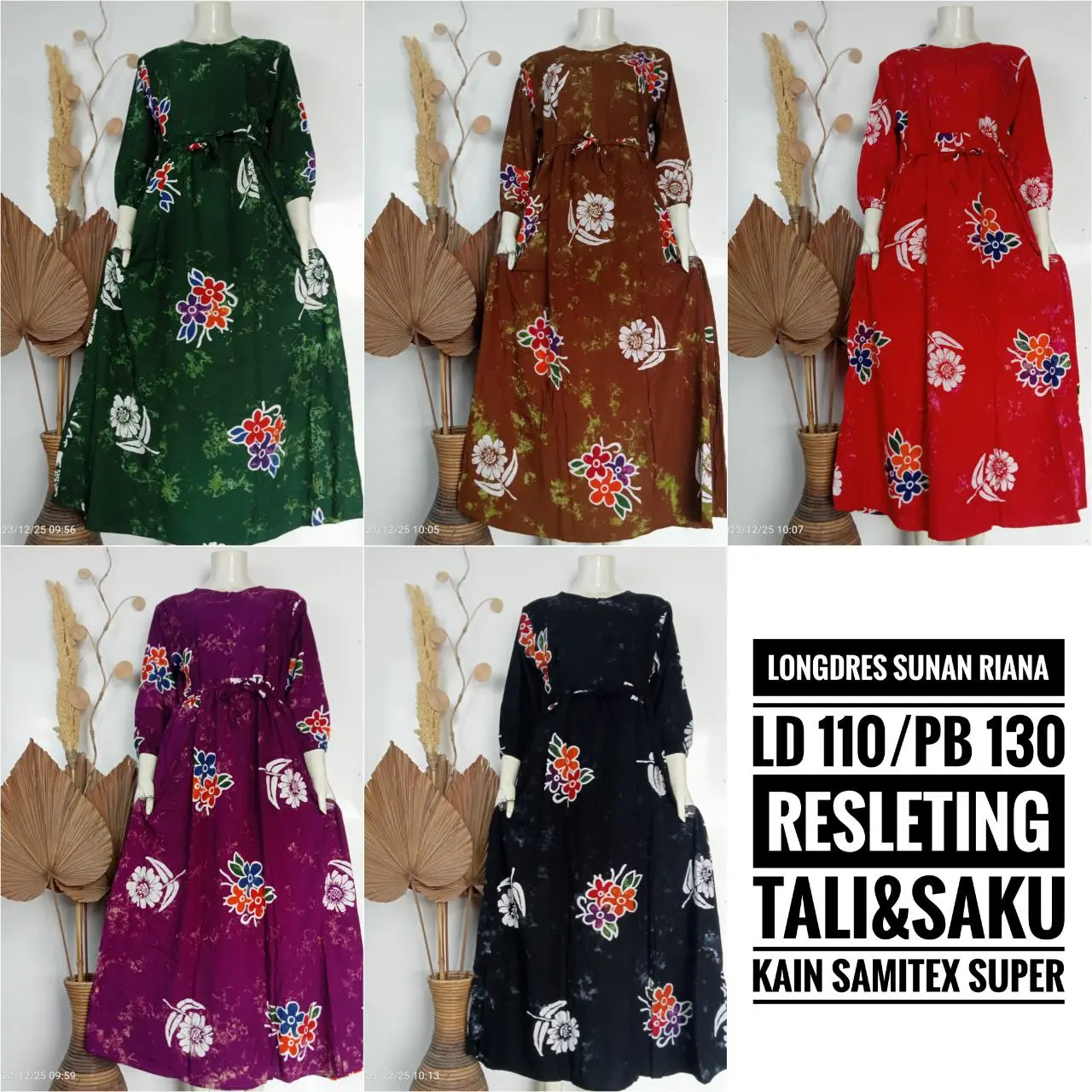 SEKDRESS SUNAN RIANA | BISA COD | DASTER TERBARU MOTIF SUNAN CAP PEKALONGAN PREMIUM