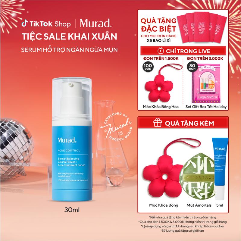 Serum Hỗ Trợ Ngăn Ngừa Mụn - Murad Biome-Balancing Clear & Prevent Acne Treatment Serum 30ml
