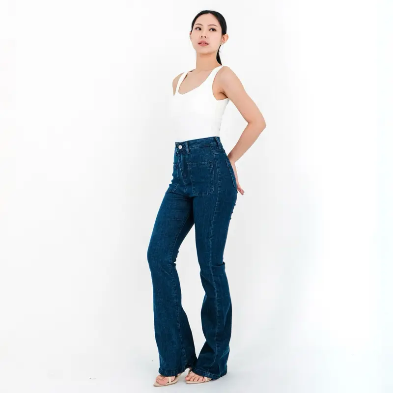 [LUXE.DLABEL] - 313 jeans | Celana jeans wanita Panjang Highwaist Wanita Jeans Jeans Wanita Polos Ripped Jeans Highwaist  Skinny Jeans Highwaist Baggy Wideleg Jeans Kulot jeans Boyfriend J 3