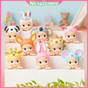 Sonny angel hippers blind box Sonny Angel Hippers Looking Back Dreaming Animal Harvest Standing Wonderland Cactus Rabbit Decorative Mini FigureTempelan Hp Stiker ponsel boneka kecil single blind box seri hewan seri buah