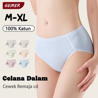 Gambar GEMER 6Pcs Celana Dalam Wanita Pinggang Menengah Bahan Katun Desain Seamless Lembut Nyaman dan Ramah Kulit Model Dasar Cocok untuk Wanita Dewasa. - 6PCS, M dari GEMER Indonesia Official Kota Administrasi Jakarta Barat 1 Tokopedia