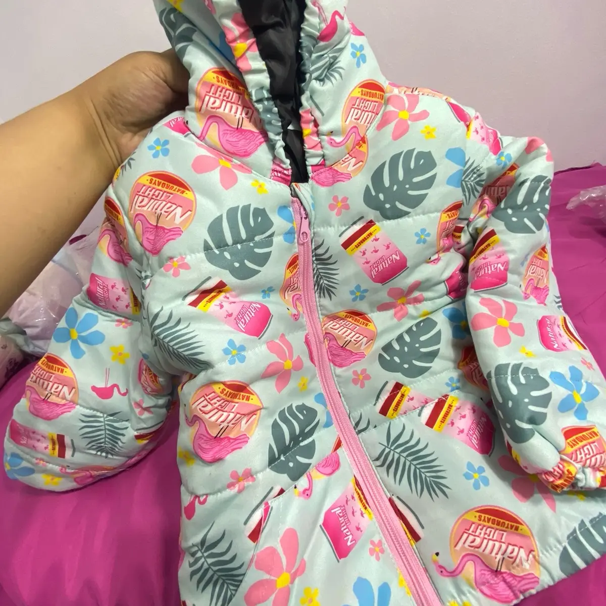 Jaket gelembung anak motif Jaket winter anak best seller Jaket puffer anak motif best seller