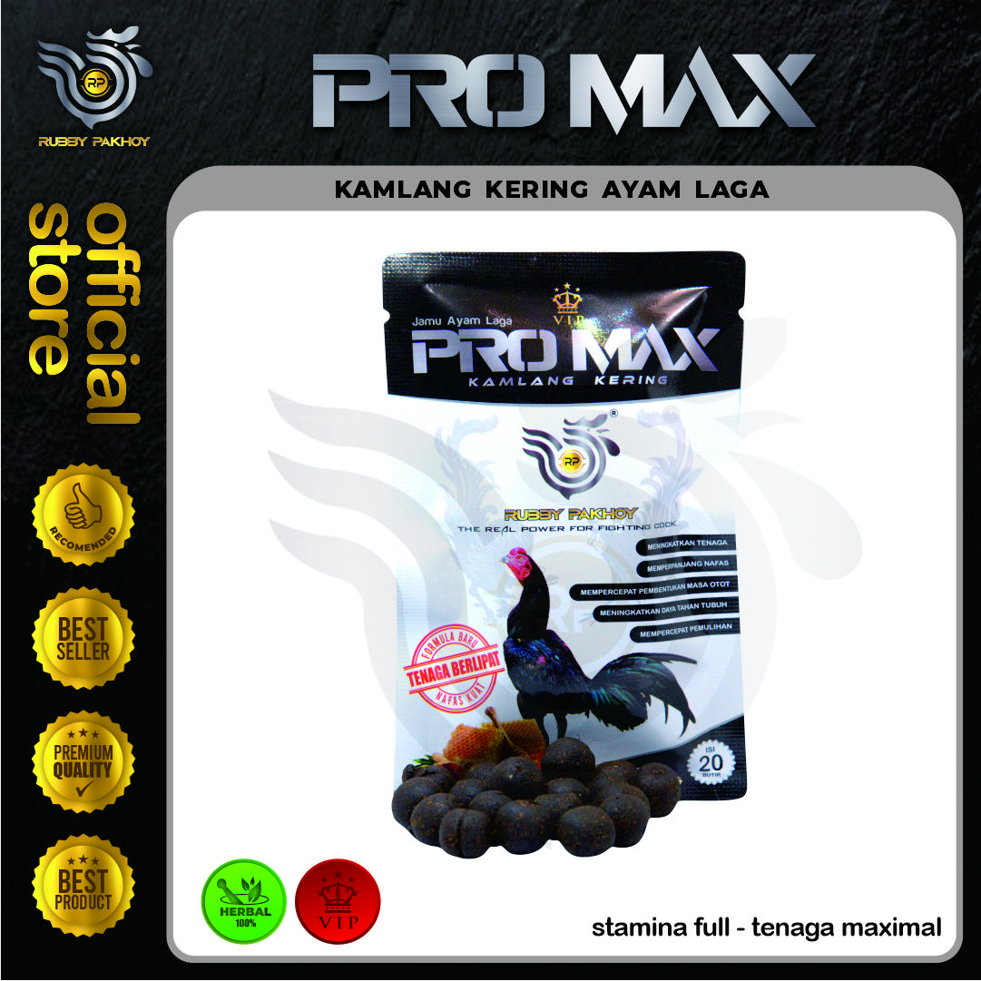 JAMU AYAM PRO MAX NAFAS AYAM JADI PANJANG AYAM MERAH FULL AGRESIF