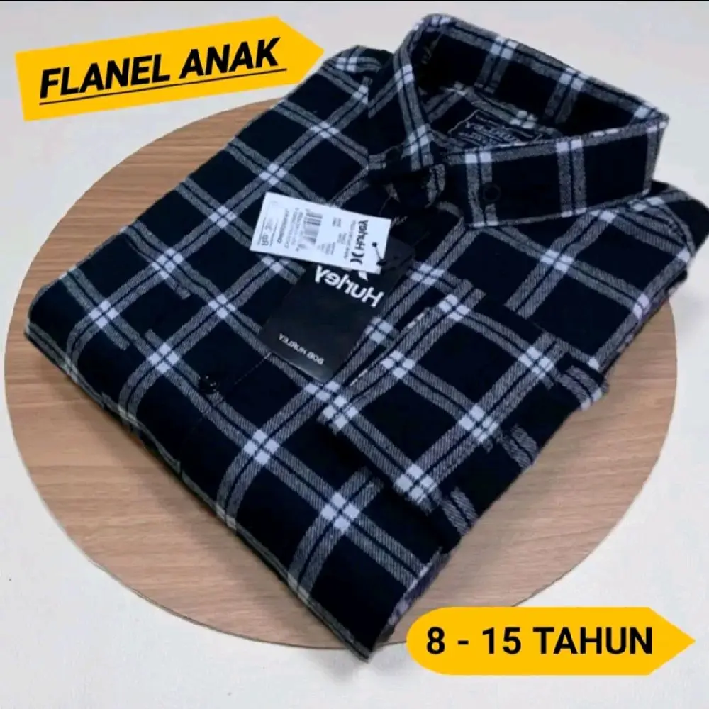 Kemeja Flanel Lengan Panjang Anak Anak Usia 8 Sampai 15 Tahun Laki Laki Fashion Distro Motif