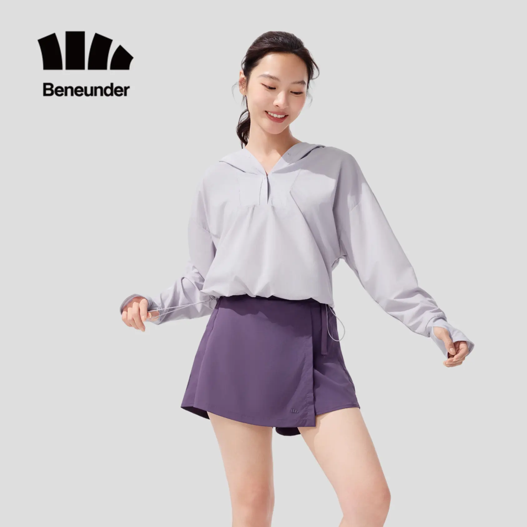 Beneunder WR084, Outdoor Skirts for Women, UPF2000+ Waterproof & Quick-Dry, Sand-Resistant Cooling Design with Nano Protective Barrier, Antibacterial & Lightweight for Beach, Hiking & Rainy Daysi