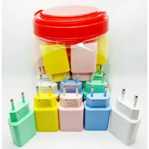 Adapter [ BATOK MACARON ] 1 Usb | Kualitas Bagus (PER 1PCS)