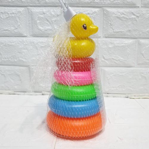 Donat ring bebek - mainan edukasi donat susun 0