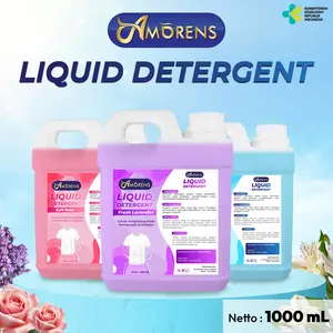 Amorens Liquid Deterjen Laundry Cair 1 Liter / Detergent Liquid Pembersih Pakaian Dan Penghilang Noda 1000ml  [1 Liter]