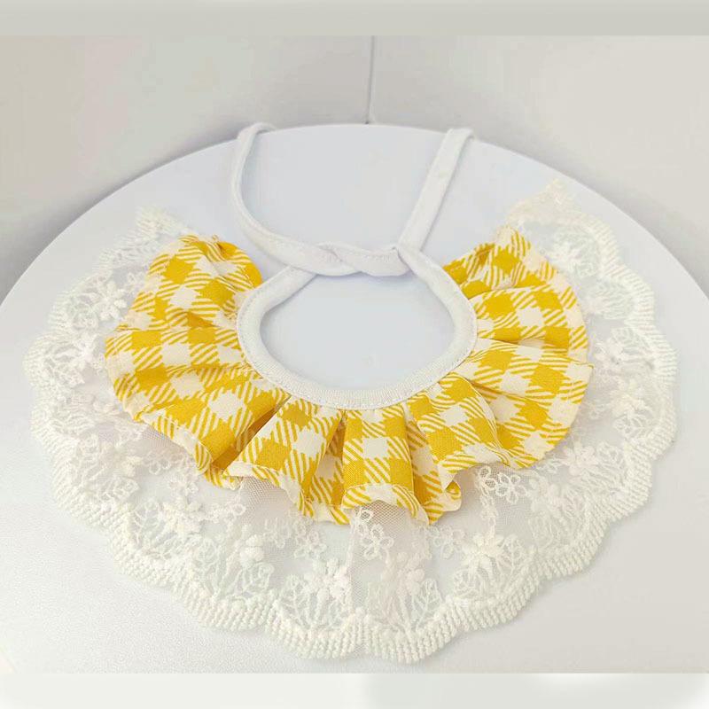 Product Introduction of Lace Dog Cat Neckerchief Collar Vintage Scarf Pet Bib Dog Cat Tie Lace Collar Bib Napkin 15