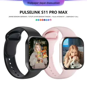 PulseLink  Wireless Charging Smart Watch 11 Pro Max 10 Pro Max Original 2.2" AMOLED NFC GPS Waterproof Bluetooth Call