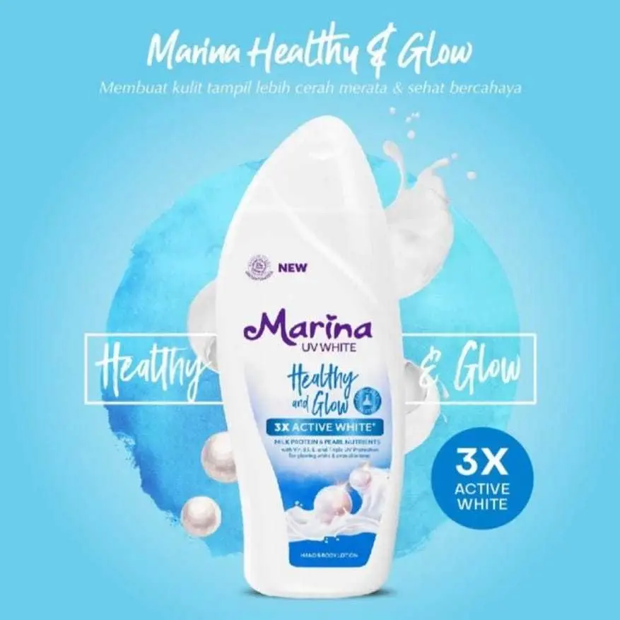 Hand Body Marina UV White Healthy and Glow 185ML