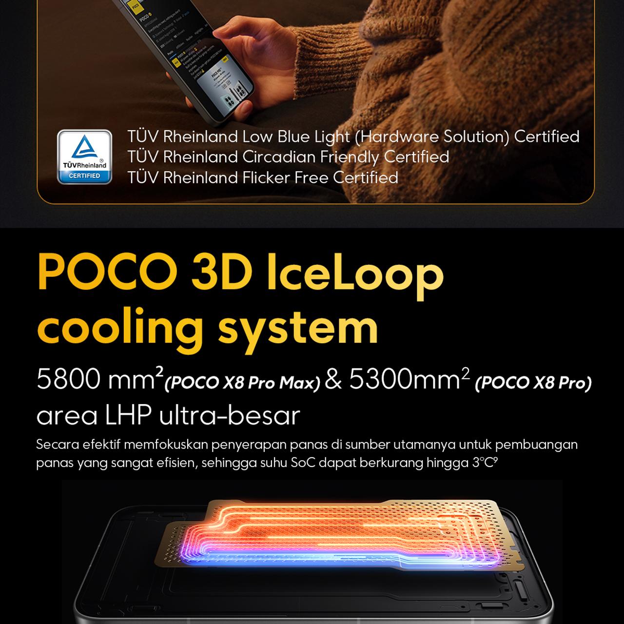 POCO X8 Pro Series | POCO X8 Pro Max (12GB/512GB)  (12GB+256GB) | POCO X8 Pro (12GB+512GB) (8GB+512GB) (8GB+256GB) | Dimensity 9500s* | 8500mAh (typ) battery dengan 100W HyperCharge* | HP Gaming [Xiaomi Official Store]