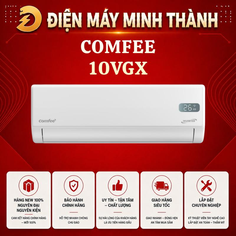 CFS-10VGX Inverter MODE 2026 COMFEE 1 HP Hàng Mới Chính Hãng