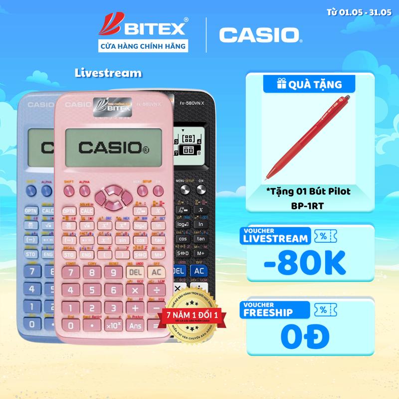 Máy tính Casio Fx-580VNX đa dạng sắc màu, được mang vào phòng thi