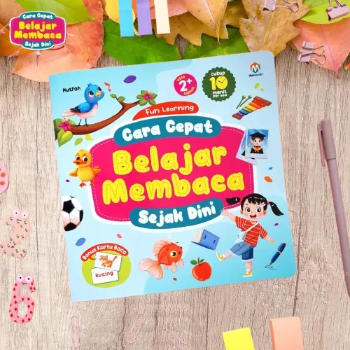 buku Fun Learning rahasia Cara Cepat pintar Belajar Membaca Sejak Dini buku point anak metode montessori calistung 2 3 4 5 6 tahun lengkap ziyadbooks