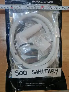 Jet Shower PVC 1/2" Putih Abu - Bidet Plastik Set