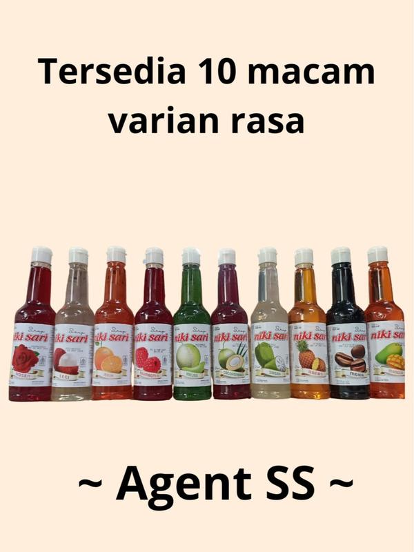 NIKISARI Sirup Aneka Rasa buah Kemasan pet 625ml ( botol plastik ) sesame  syrup 3