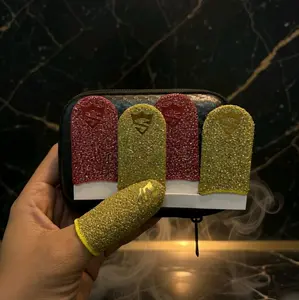 Paket Bundling V3 SENSE Kuning Emas, Merah menyala & Poch Box Carbon Jumbo | Sarung Game Free Fire & Mobile Legends Free Sensitivitas