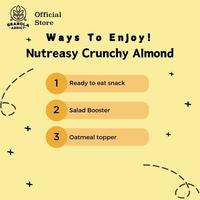 Gambar Granola Addict - Nutreasy Roasted Almond (Honey) 150G dari Granola Addict Kota Tangerang 5 Tokopedia