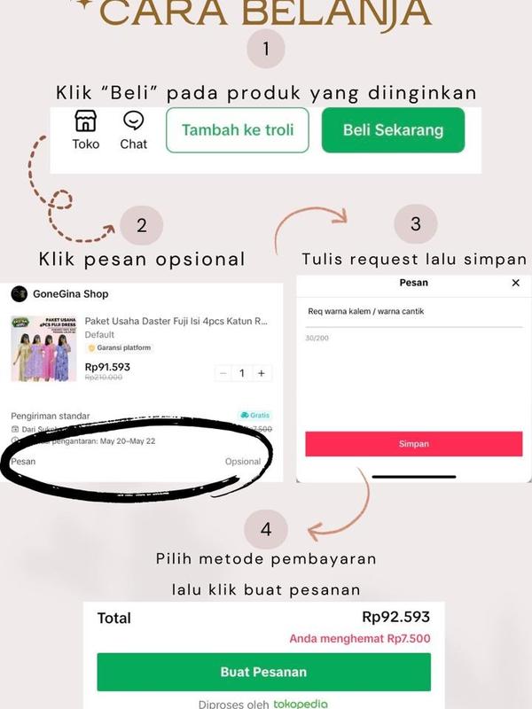 Daster Fuji Polos Isi 2 Pcs Busui Karet Terlaris Lengan Lonceng A-Line Manis Katun Rayon Lembut Motif Oversize Dress Tidur Nyaman 4