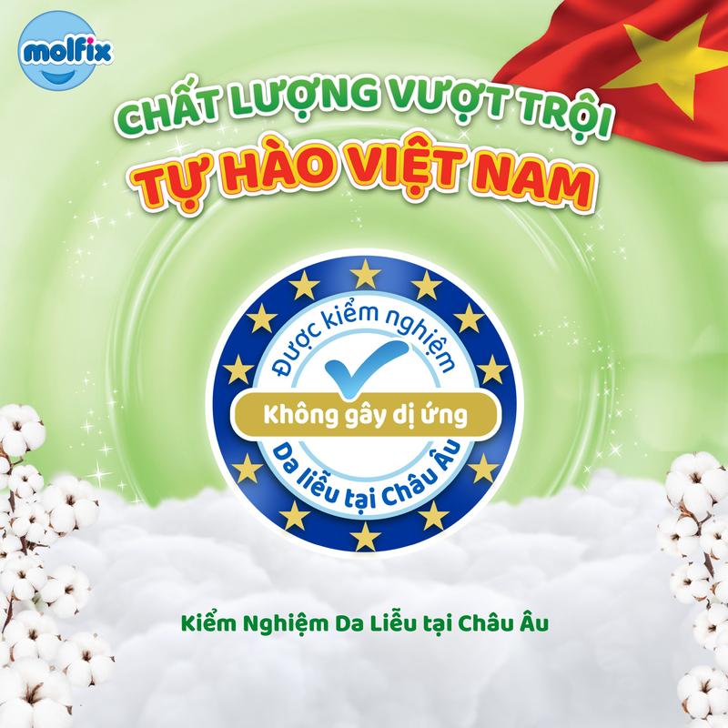 Product Introduction of [Bao bì thay đổi theo từng đợt nhập hàng] M34 - [BAO BÌ MỚI] - Tã quần Molfix Thiên nhiên Ultra - Bịch Lẻ Cho Bé 22