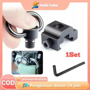 QD Sling Swivel Mount Dengan Tombol Tekan Tactical QD Quick Detach Swivel Push Button