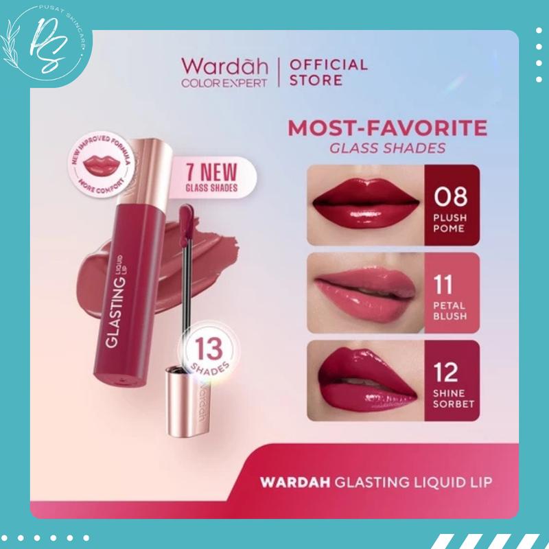 New ! Wardah Glasting Liquid Lip 3,5 gr 2