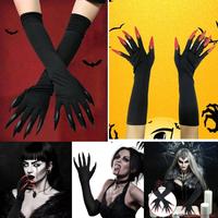 Gambar BITCBae 1pair Sarung Tangan Halloween Cakar Hantu Elastis, Aksesori Pertunjukan Panggung, Sarung Tangan Cakar Hantu - Black dari 76 RIDER & Logo Kota Cirebon 3 Tokopedia