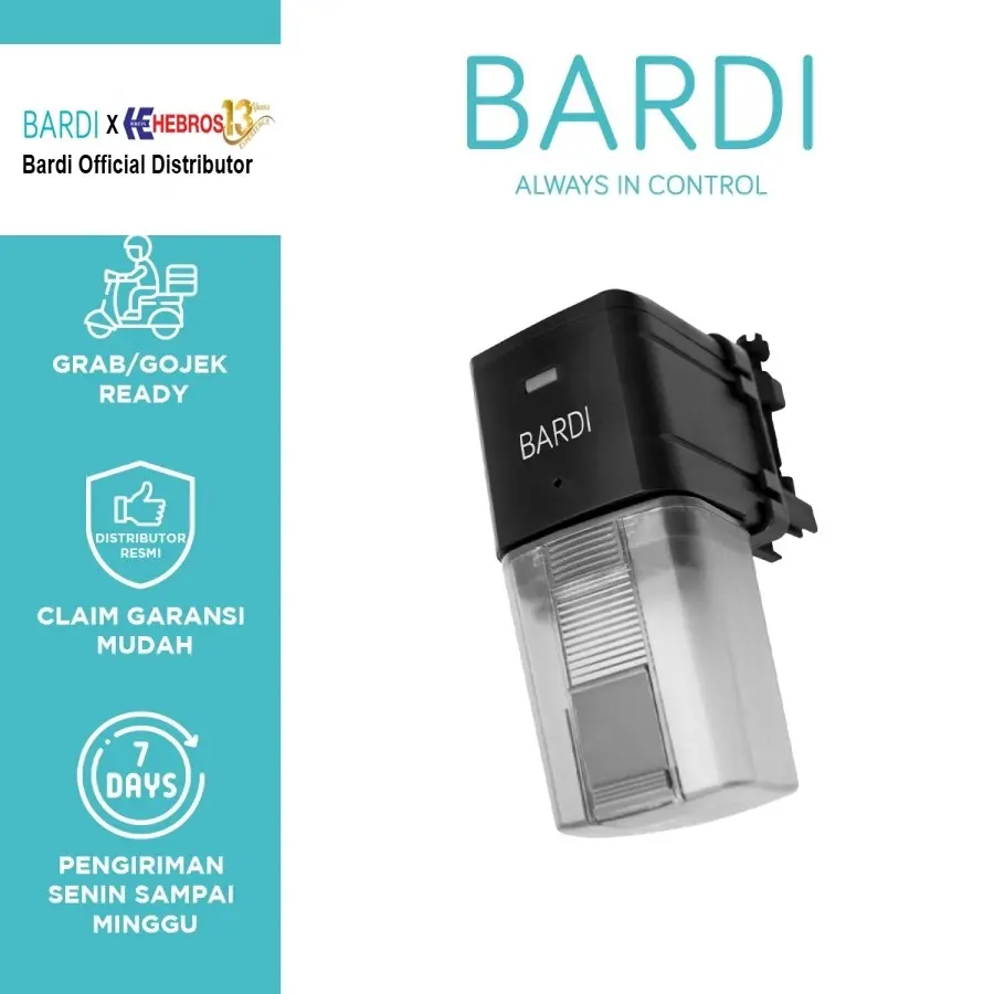 BARDI Smart Fish Feeder Pakan Ikan IoT Home Auto Alexa Google Home