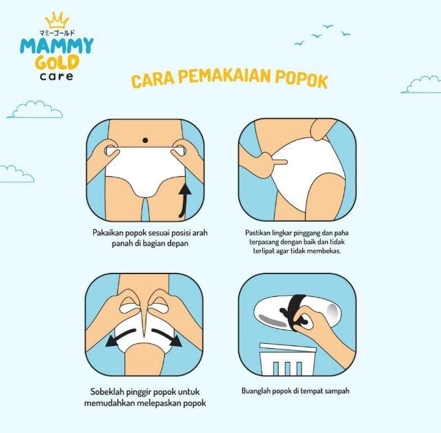 [1 PACK] MAMMY GOLD CARE Baby Pants Diapers Celana 2
