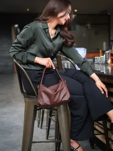 Enha - Selena Polly Hand Bag Premium Free Tali Panjang Tas Wanita Terbaru Local Brand Bahan Leather Premium Water Repellent Ukuran 25x9x14 cm Aesthetic Tas Wanita Terbaru