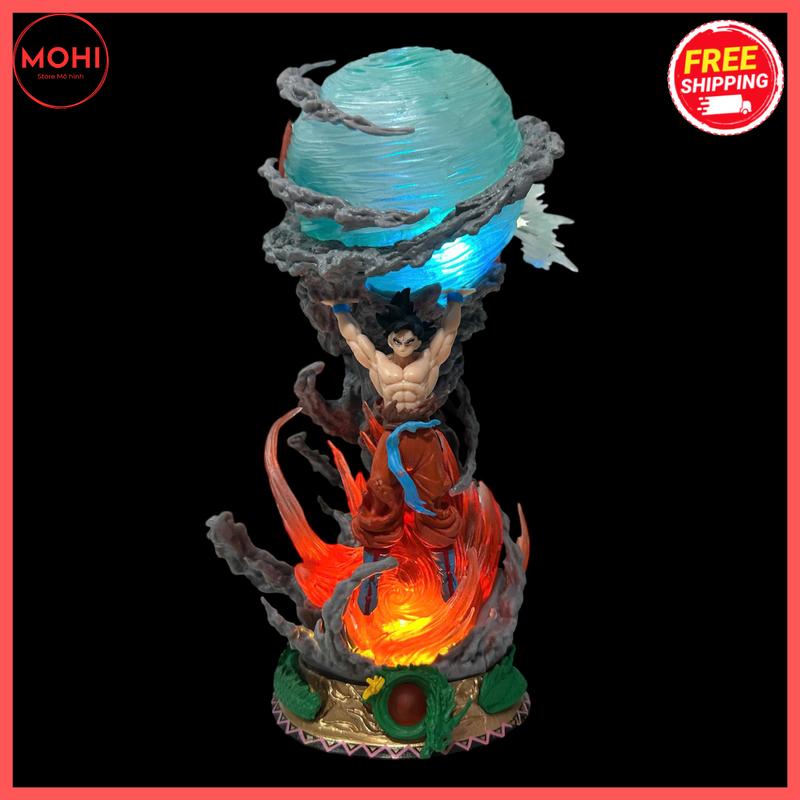 Mô hình Goku nâng cầu siêu sắc nét Cao 23cm, nặng 600gr - Dragon Ball Đồ Chơi Toy Anime Decor Sưu tầm