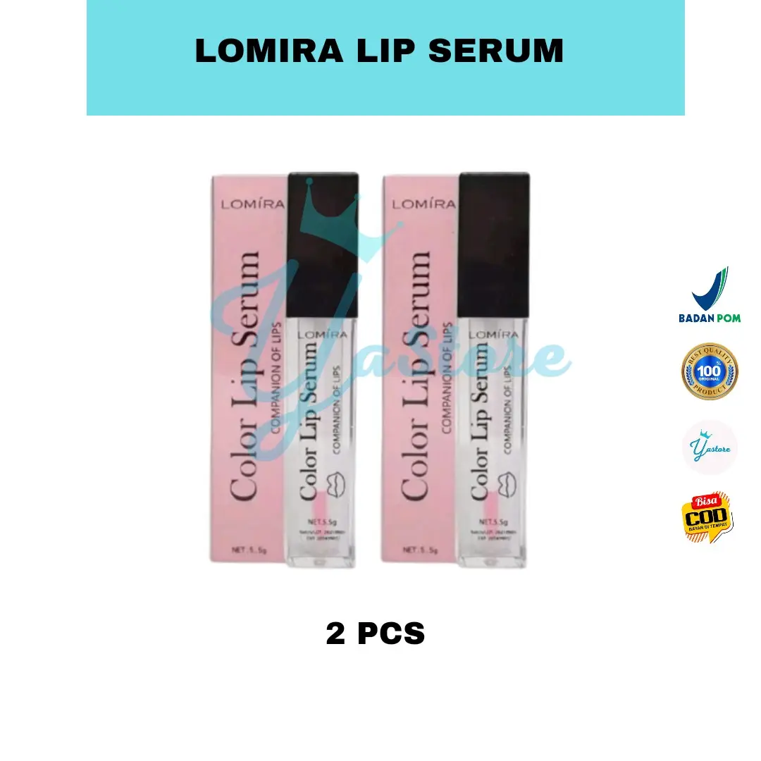 (2PCS) COLOR LIP SERUM LOMIRA SERUM BIBIR