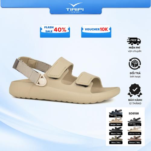 Giày Sandal Bánh Mì Nam Nữ TIAIPI – Chất liệu EVA, Nhẹ Êm, Chống Trơn Trượt, Đi Học Đi Làm Đi Chơi - Đế 3.5cm