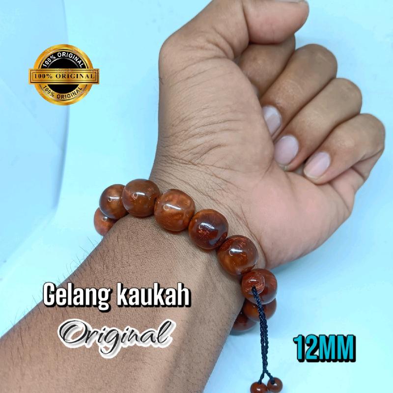 Gelang  Kayu Kokka Asli Model Bulat 12mm untuk Dewasa - Bracelets Aksesoris Elegan wapak gelang kaokah tangan 0