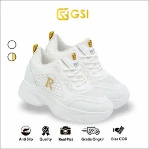 GSI Rachel Sepatu Sports Sneakers Kasual Wanita Sport Senam 1294 Casual Sol Karet Empuk Anti Slip Shoes Olahraga Kece Cewek Running