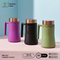Gambar Tarsla Vacuum Flask Mug RH-117 Gelas Termos Kopi Stainless Steel Tahan Panas Dingin 480 ML - Gold Series - Black dari TARSLA OFFICIAL Kota Bogor 1 Tokopedia