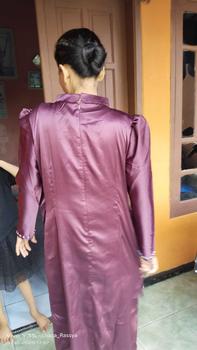 Product Review of Batiknurfashion.(COD) Nadia dress mewah kondangan // bridesmaid// Gaun mewah// baju kondangan wanita 2024 // Bajukondangan mewah dan elegan// ootd// baju kondangan warna burgundy // Ootd berhijab //bridesmaid dress  Gamis  Pesta Wanita from R**a 1