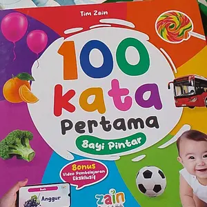 Aqwam - Boardbook - 100 Kata Pertama Bayi Pintar - Buku Edukatif dengan 20 Tema Seru dan 200+ Gambar dan Kata - Books -Buku Anak
