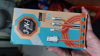 Product Review of Kabel data PS-07 3 IN 1 Fast Charging PD 120W cable charger TYPE C LIGHTNING MICRO multifungsi from R**a 0