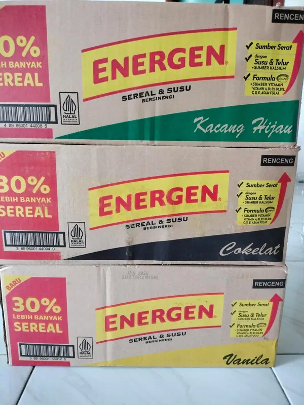 3 Renteng / 30 Pcs Energen Sereal dan Susu 1