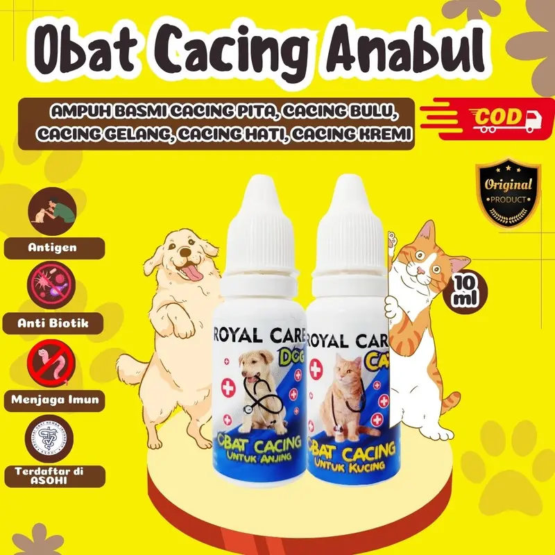 Obat Cacing Royal Care Kucing Anjing dan Anjing 10 ML 0