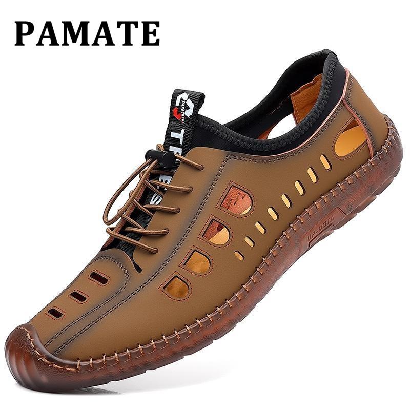 [ĐA NĂNG 3 TRONG 1] Dép Nam PAMATE - Đi Biển, Du Lịch & Thể Thao - Đế Cao Su Dày 3CM Chống Trượt Vượt Trội, Mặt Da Mềm Không Thấm Nước - Hàng Mới 2025