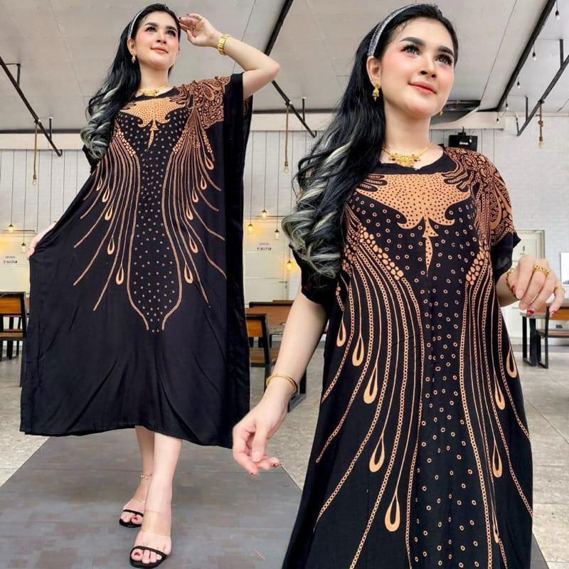 Daster Lowo Kalong Kelelawar Busui Bumil Jumbo Ld 130 Premium Ori Panjang Motif Bunga 1